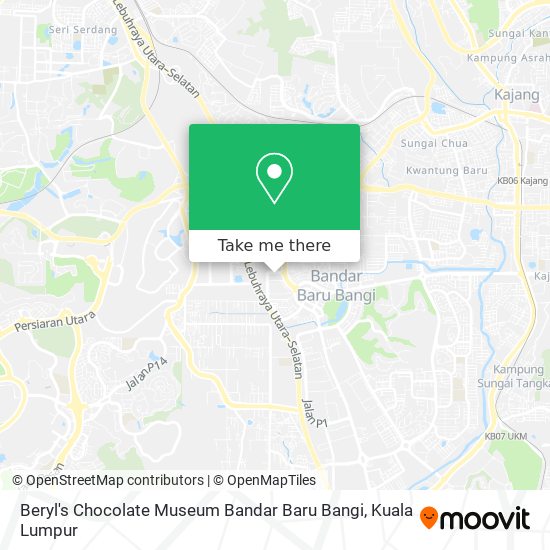 Beryl's Chocolate Museum Bandar Baru Bangi map
