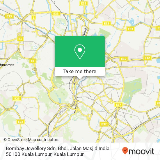 Bombay Jewellery Sdn. Bhd., Jalan Masjid India 50100 Kuala Lumpur map