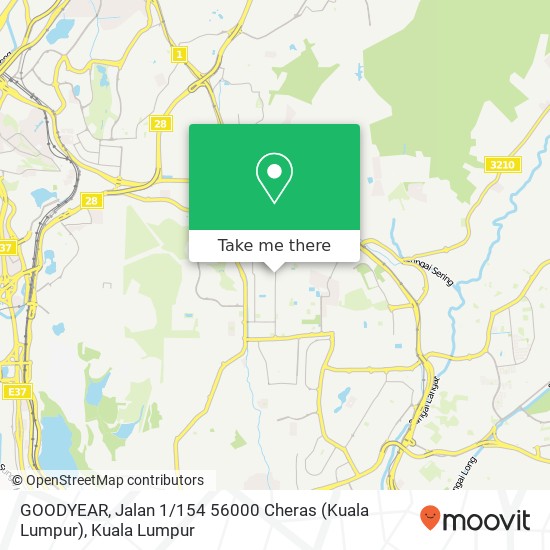GOODYEAR, Jalan 1 / 154 56000 Cheras (Kuala Lumpur) map