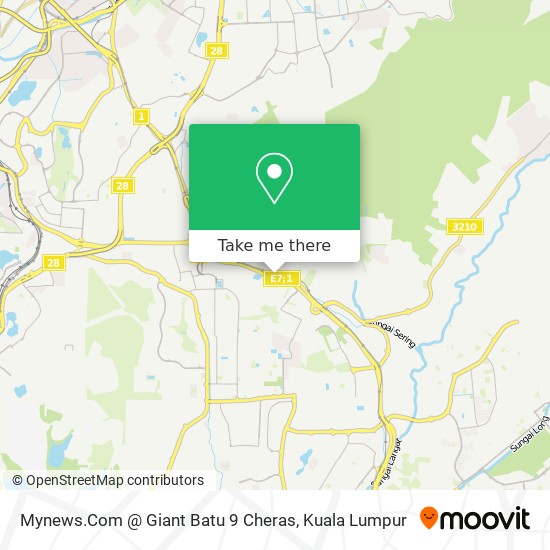 Mynews.Com @ Giant Batu 9 Cheras map