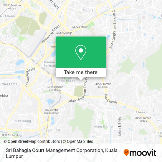 Sri Bahagia Court Management Corporation map