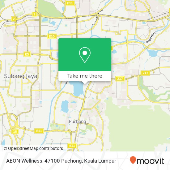 AEON Wellness, 47100 Puchong map