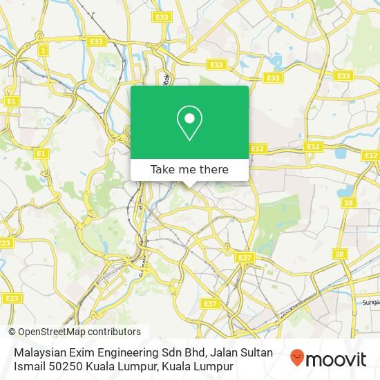 Malaysian Exim Engineering Sdn Bhd, Jalan Sultan Ismail 50250 Kuala Lumpur map
