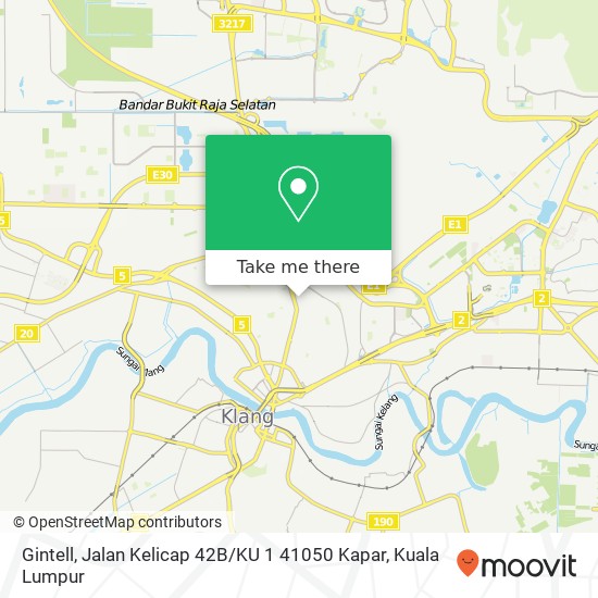 Gintell, Jalan Kelicap 42B / KU 1 41050 Kapar map