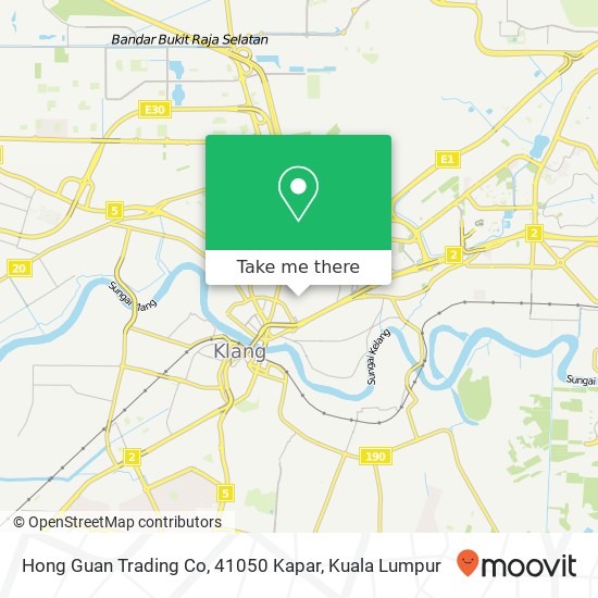 Hong Guan Trading Co, 41050 Kapar map