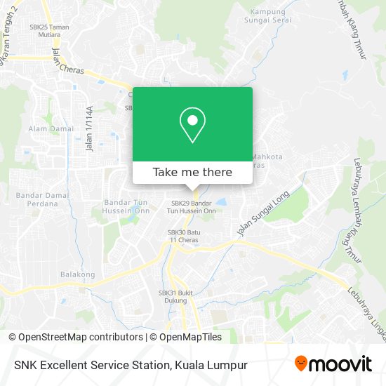 Peta SNK Excellent Service Station