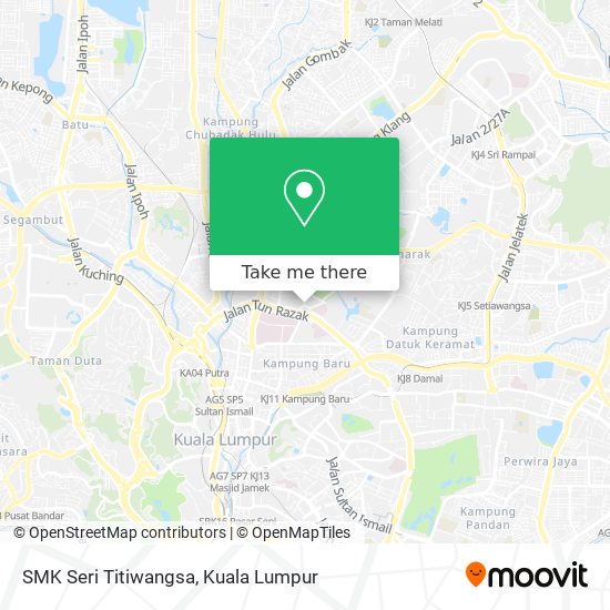 Peta SMK Seri Titiwangsa