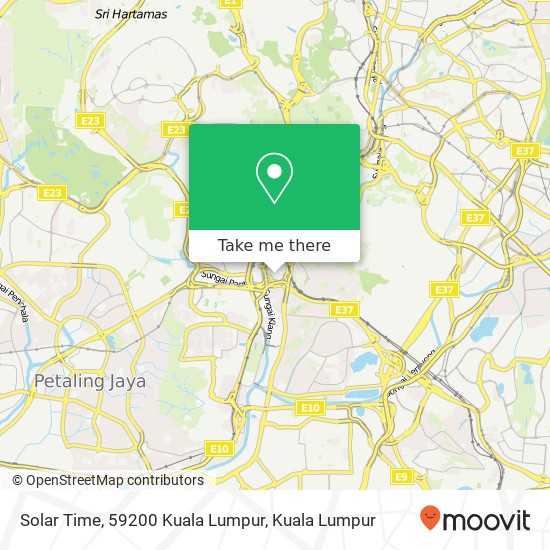 Peta Solar Time, 59200 Kuala Lumpur