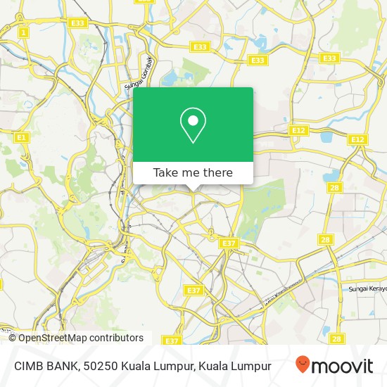 CIMB BANK, 50250 Kuala Lumpur map