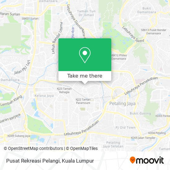 Peta Pusat Rekreasi Pelangi