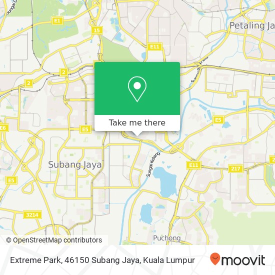 Extreme Park, 46150 Subang Jaya map