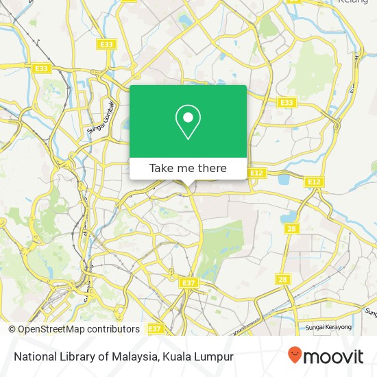National Library of Malaysia map