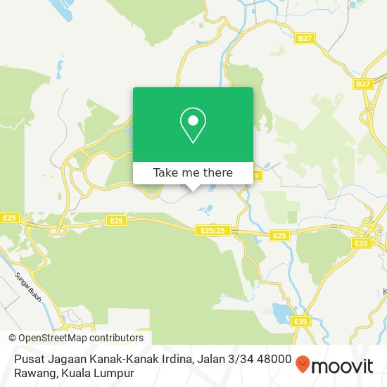 Pusat Jagaan Kanak-Kanak Irdina, Jalan 3 / 34 48000 Rawang map