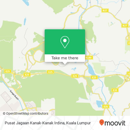 Peta Pusat Jagaan Kanak-Kanak Irdina, Jalan 3 / 7 48020 Rawang