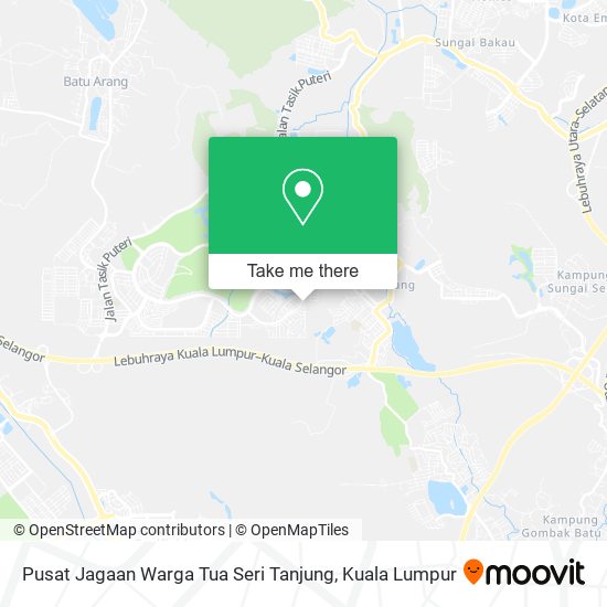 Peta Pusat Jagaan Warga Tua Seri Tanjung