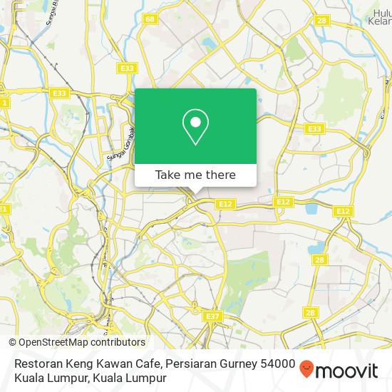 Peta Restoran Keng Kawan Cafe, Persiaran Gurney 54000 Kuala Lumpur