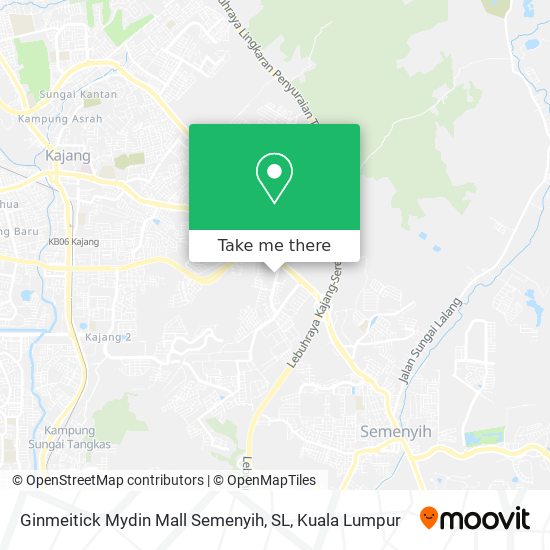 Ginmeitick Mydin Mall Semenyih, SL map