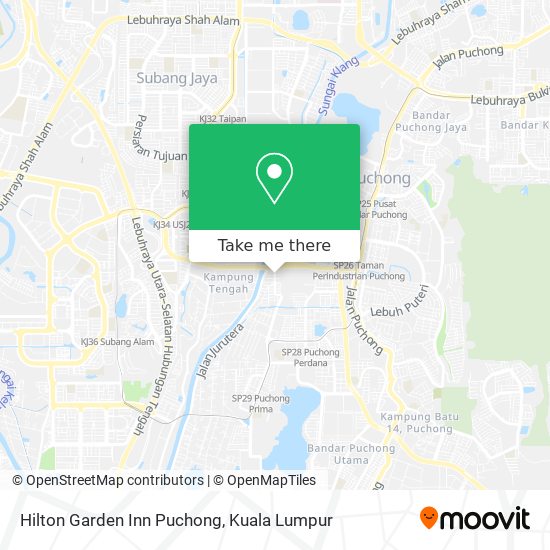 Peta Hilton Garden Inn Puchong