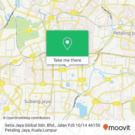 Setia Jaya Global Sdn. Bhd., Jalan PJS 10 / 14 46150 Petaling Jaya map