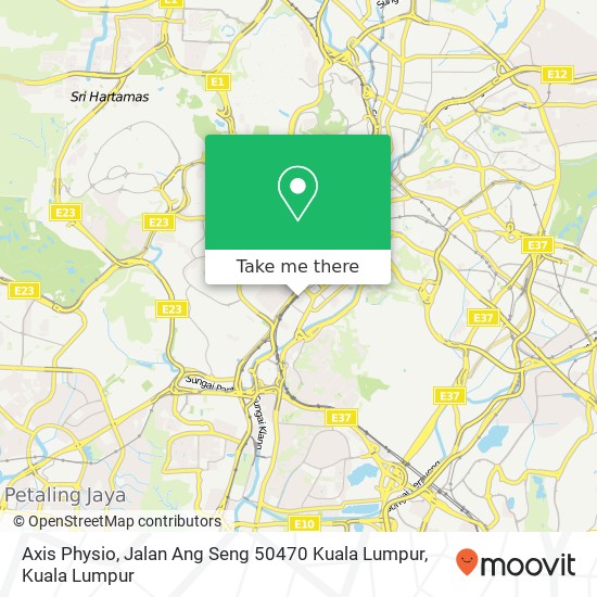 Axis Physio, Jalan Ang Seng 50470 Kuala Lumpur map