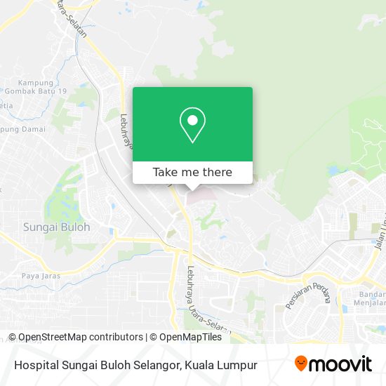 Hospital Sungai Buloh Selangor map