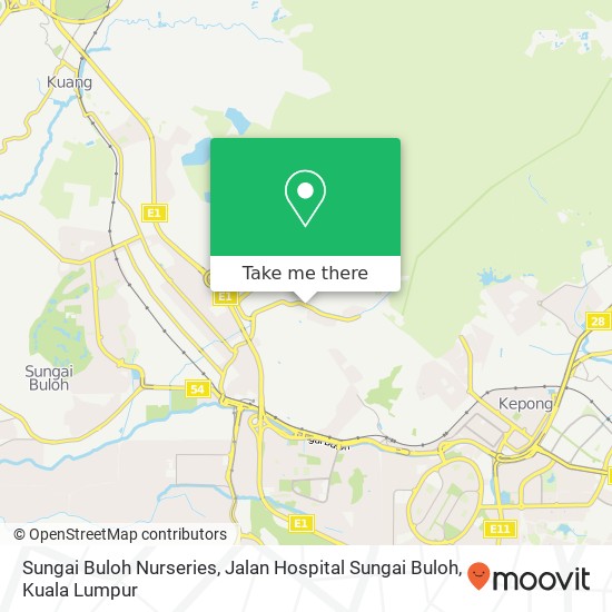 Sungai Buloh Nurseries, Jalan Hospital Sungai Buloh map