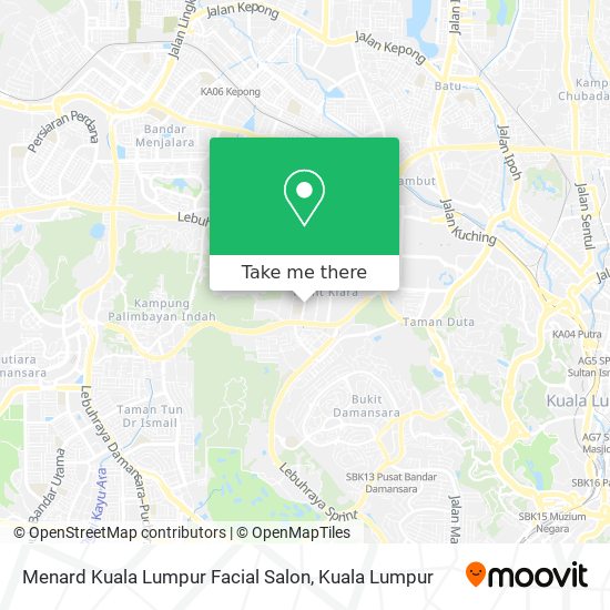 Menard Kuala Lumpur Facial Salon map
