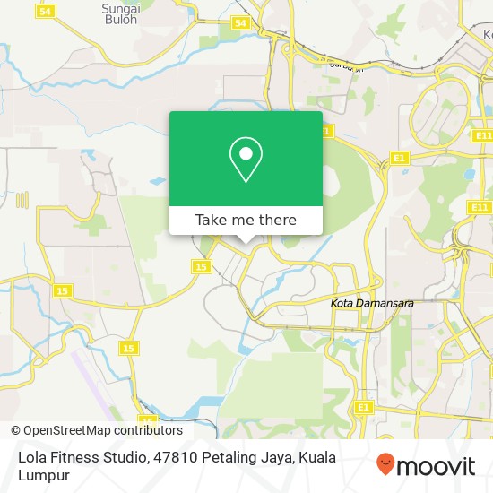 Lola Fitness Studio, 47810 Petaling Jaya map