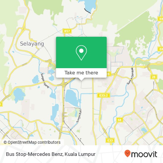 Bus Stop-Mercedes Benz map
