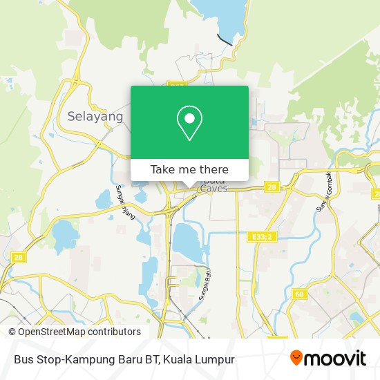 Bus Stop-Kampung Baru BT map