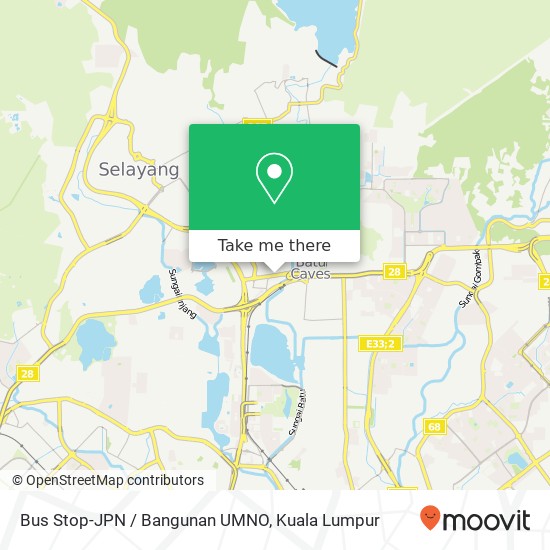 Bus Stop-JPN / Bangunan UMNO map