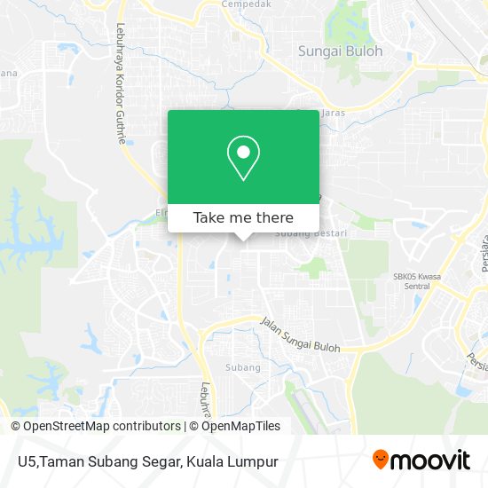 U5,Taman Subang Segar map