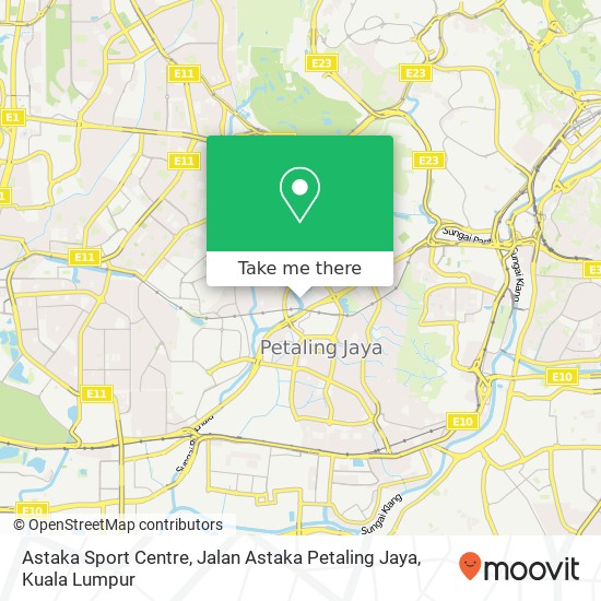 Astaka Sport Centre, Jalan Astaka Petaling Jaya map