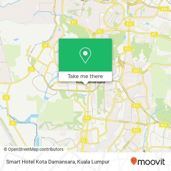 Smart Hotel Kota Damansara map