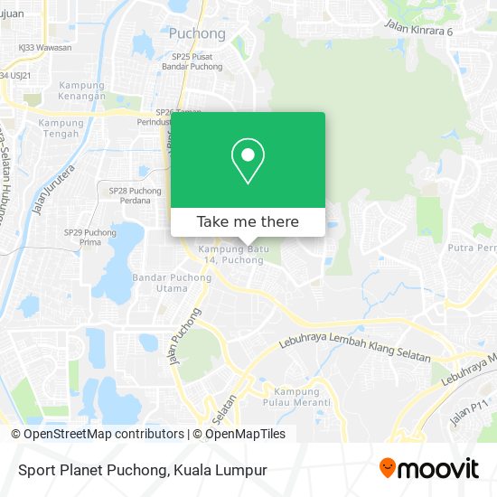 Sport Planet Puchong map