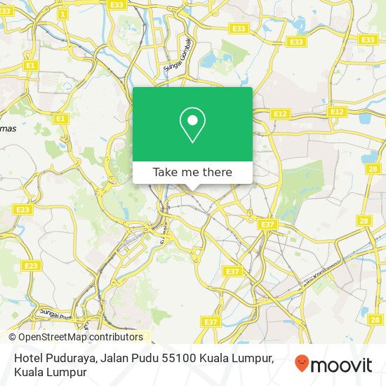 Hotel Puduraya, Jalan Pudu 55100 Kuala Lumpur map