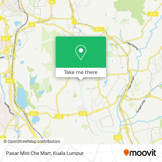 Pasar Mini Che Mart map