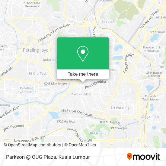 Parkson @ OUG Plaza map