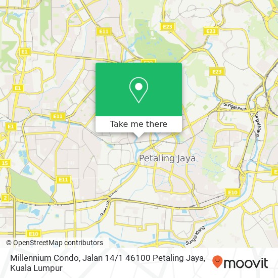 Millennium Condo, Jalan 14 / 1 46100 Petaling Jaya map