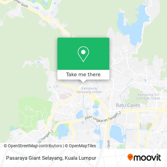 Pasaraya Giant Selayang map