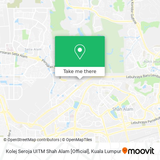 Kolej Seroja UITM Shah Alam [Official] map