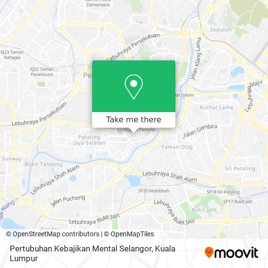 Pertubuhan Kebajikan Mental Selangor map