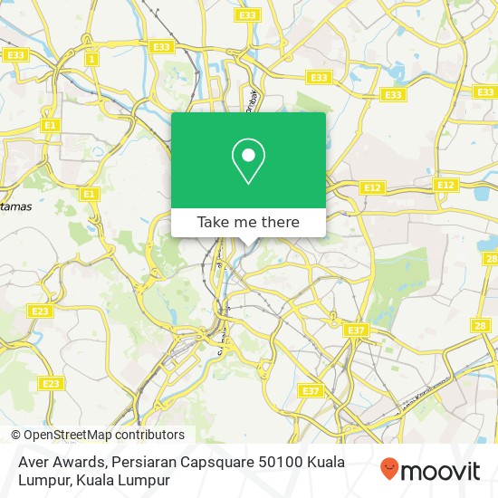 Aver Awards, Persiaran Capsquare 50100 Kuala Lumpur map