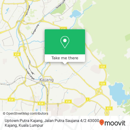 Peta Uptown Putra Kajang, Jalan Putra Saujana 4 / 2 43000 Kajang