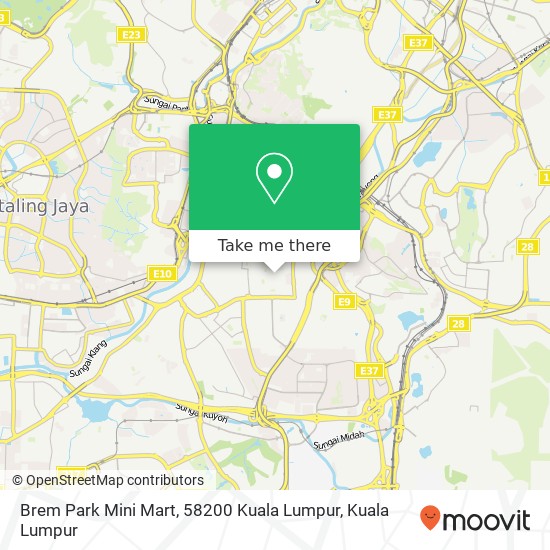 Brem Park Mini Mart, 58200 Kuala Lumpur map