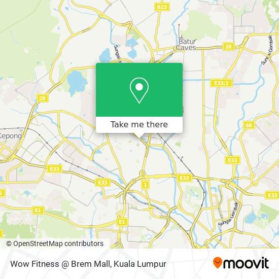 Wow Fitness @ Brem Mall map