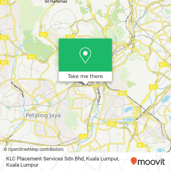 Peta KLC Placement Services Sdn Bhd, Kuala Lumpur