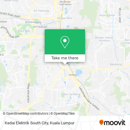 Kedai Elektrik South City map