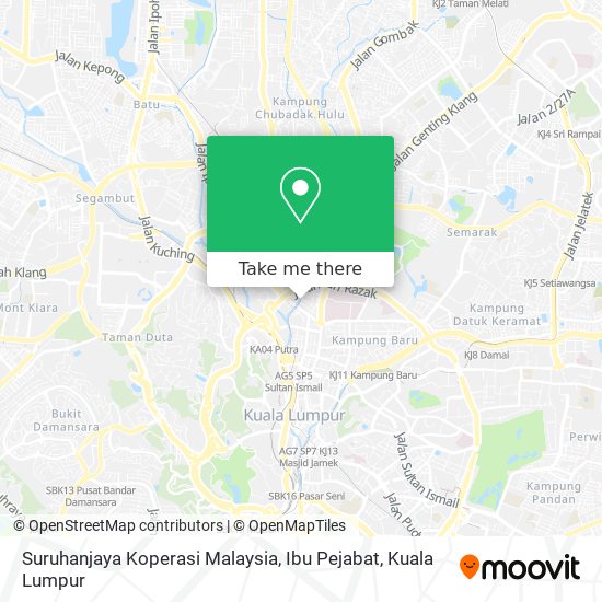 Suruhanjaya Koperasi Malaysia, Ibu Pejabat map