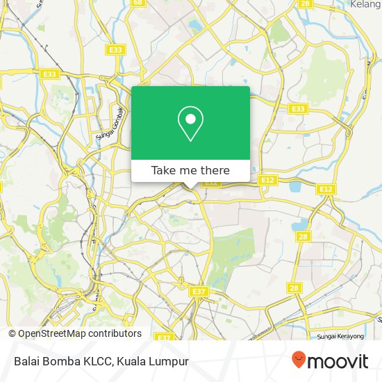 Balai Bomba KLCC map
